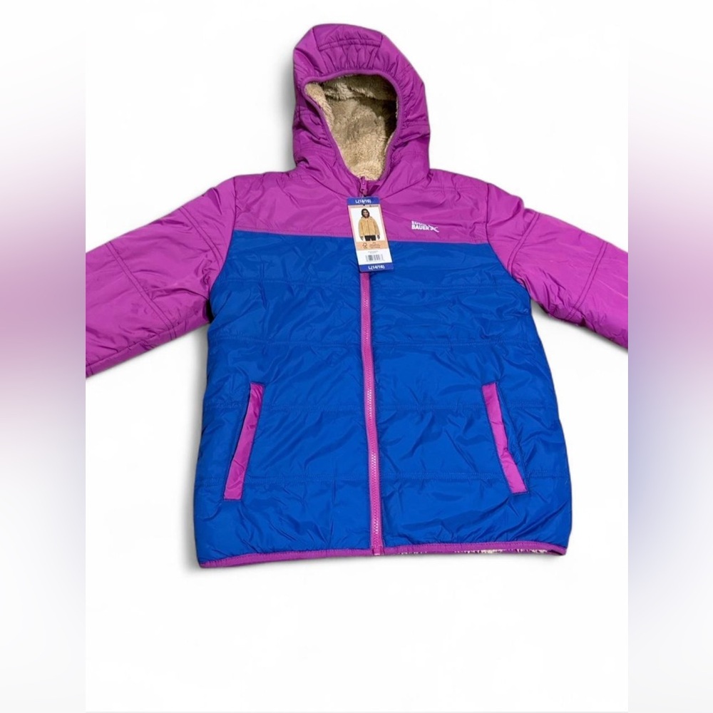 Eddie Bauer Pink and Blue Youth Reversible Jacket